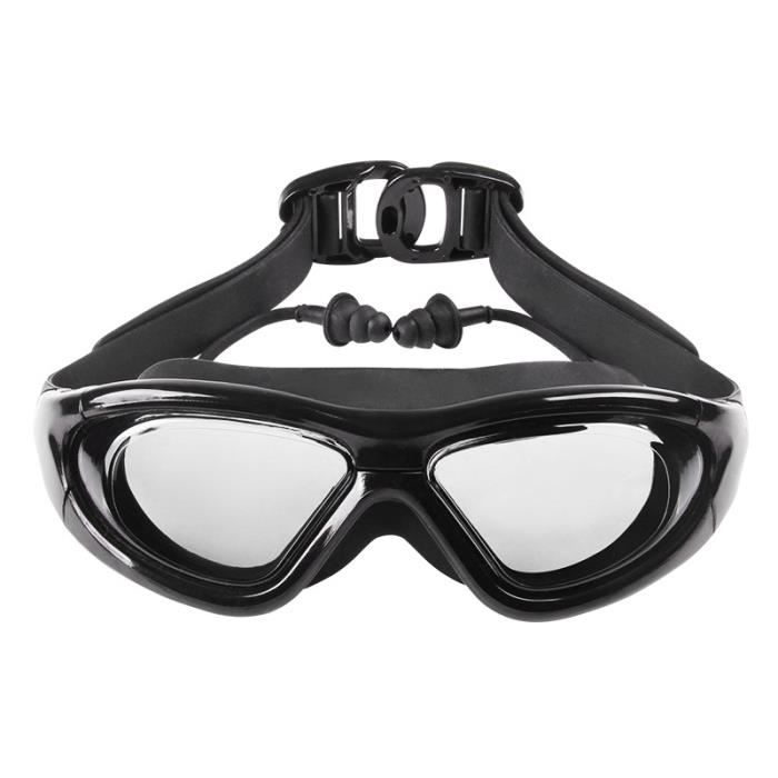 Noir 9.0 Lunettes de natation pour myopie Anti buee en Silicone pour hommes et femmes Cdiscount Sport
