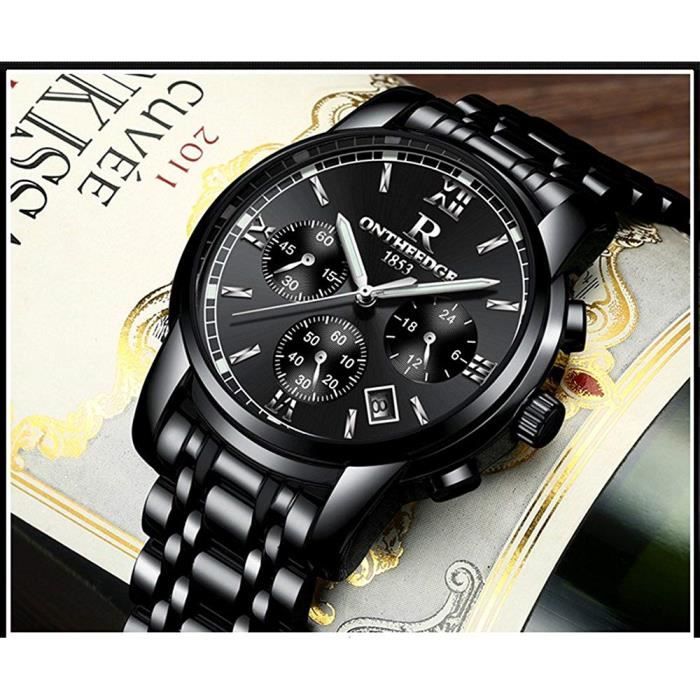 Montre homme cheap toute noire