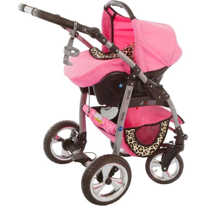Dino Poussette Trio avec ISOFIX Nacelle Poussette Canne Si ge auto