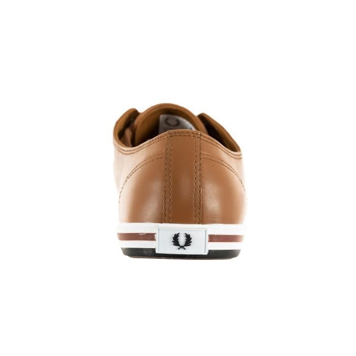 Fred perry kingston leather marron sales