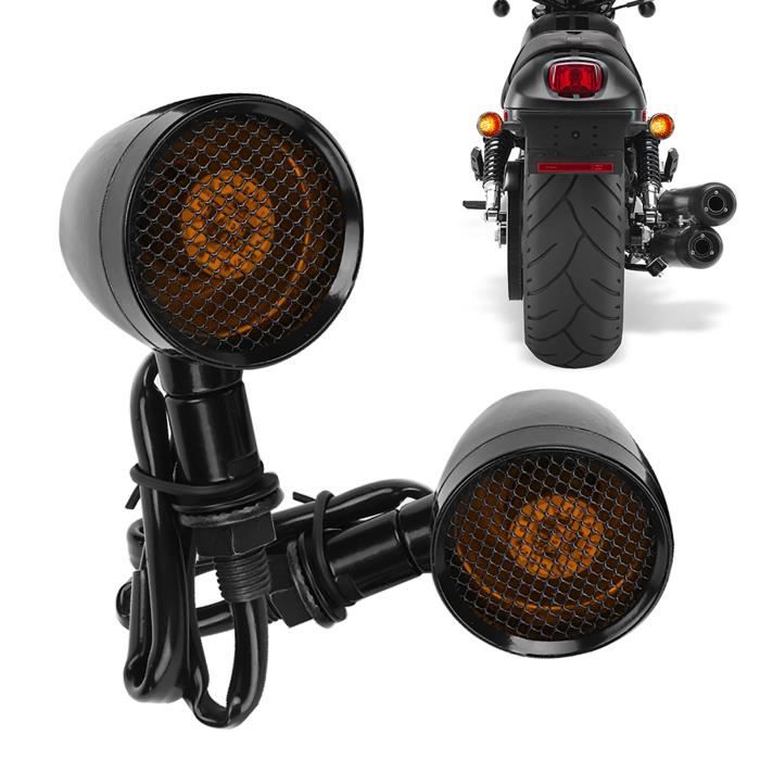 Clignotant de moto Universel Moto Rétro Bullet Grille LED