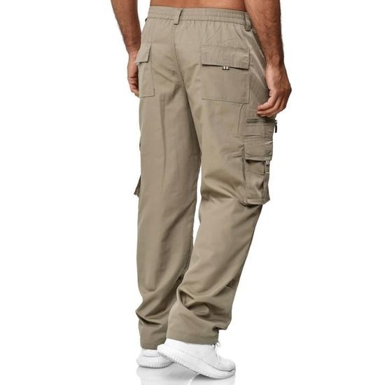 Homme Chaud Coton Doublée En Polaire Cargo Combat Travail Poches Pantalon Long Pantalon Lot 