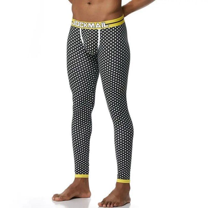 Ensemble de caleçons longs thermiques pour hommes,sous-vêtements sexy