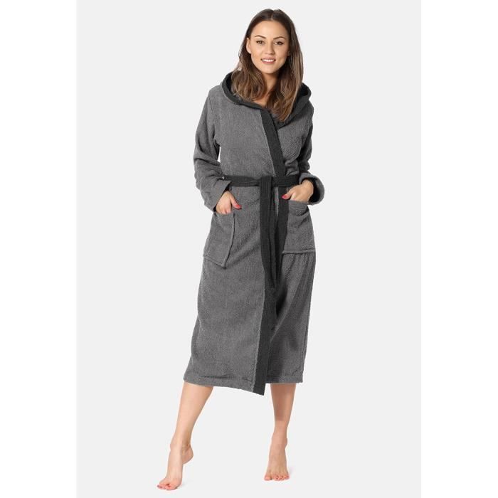 Peignoir femme coton eponge outlet