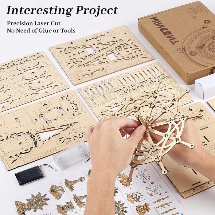 Puzzle 3D Maquette en Bois a Construire pour Adulte Enfants