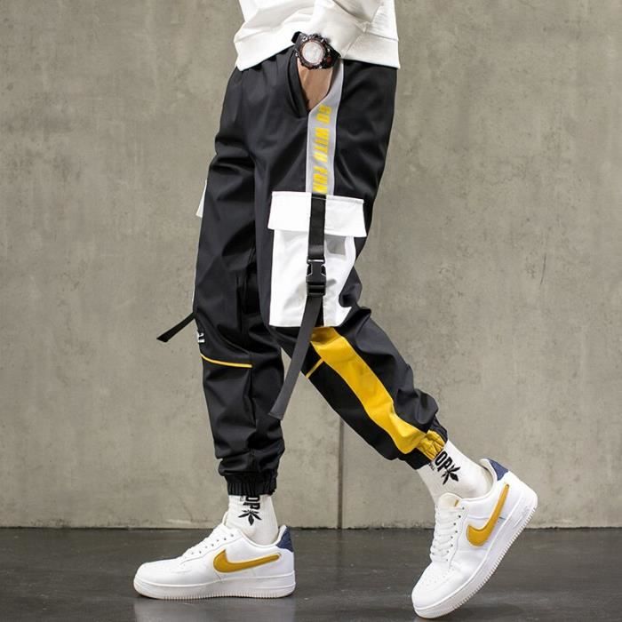 Tenue professionnelle pantalon Cargo noir pour homme Streetwear Hip Hop decontracte a la mode survetement 2020 purple A381 Blanc Cdiscount Pret a Porter
