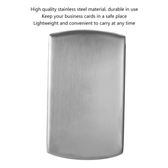 Porte-Cartes - HURRISE - Acier Inoxydable - Bloqueur de Signal - 6