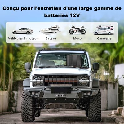 Chargeur De Batterie Solaire 20W MPOWOS – Entretien De Batterie 12V, Panneau étanche, Contrôleur MPPT, Pour Voiture, Moto, Camping-car