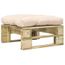 vidaXL Bois Repose-Pied Palette de Jardin Marron Miel Table Basse Terrasse