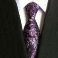 CRAVATE Homme - Cravate business en tissu jacquard fashion style 16 - noir FZ™-0