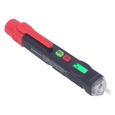 Duokon stylo détecteur de tension contact Testeur de Tension avec Alarme Sonore et Lumineuse, écran Indicateur LCD auto electrique-0