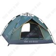 TD® Tente de camping extérieure Tente double plus épaisse, résistante au vent et à la pluie, pour le camping au sol pour deux-0