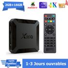 Box TV Android X96Q - X96Q Allwinner H313 - 4K Ultra HD H265 - Lecteur Multimédia - 2Go RAM 16Go ROM