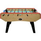 Babyfoot Deluxe type Bistrot - PLAY4FUN - 151 x 77 x 91 cm - Terrain de jeu Vert - Barres télescopiques