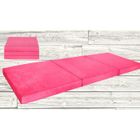 FORTISLINE Matelas d'appoint pliant - ROSE - 180x65x7 cm - Mousse polyuréthane - 1 place - 7 cm d'épaisseur
