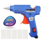 HOMGEEK 20W Pistolet à colle avec 50 Bâtons de colle Haute température Radiateur Professional Glue Gun Pratique