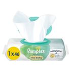 Lingettes pour bébé - Pampers - Harmonie New baby - Coton bio - Lot de 4 paquets - Hypoallergénique
