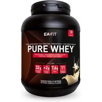 EAFIT Pure Whey - Croissance musculaire - Protéines de whey - Assimilation rapide - Vanille Intense 750g