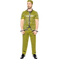 Déguisement prisonnier-123566 -Funidelia- Déguisement Police homme et accessoires Halloween, carnaval et Noel