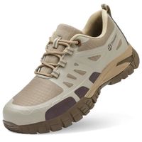 MBP chaussures de sécurité pour hommes-Chaussures de travail à bout en acier résistantes à l'usure et confortables-kaki