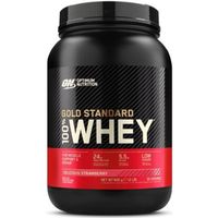 100% Whey Gold Sta 2lbs Fraise délicieuse Optimum Nutrition Proteine
