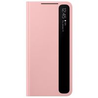 Smart Clear View Cover S21 Rose