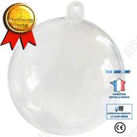 TD® Lot de 10 Boîtes à Dragées Transparentes - Contenants boules transparentes Multifonction 5 cm