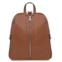 Tuscany Leather - TL Bag - Sac à dos pour femme en cuir souple - Cognac (TL141982)
