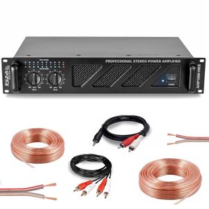 🔊 Système Son Ibiza 2000W RMS - Enceinte PA Active + 4 Micros + Récepteur Jack 50m