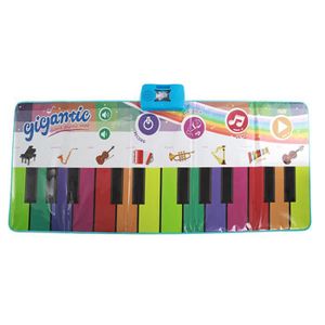 TAPIS ÉVEIL - AIRE BÉBÉ Couleur - Tapis Musical Montessori de grande taille 180x72, tapis de jeu pour bébé, Instrument de musique, jo