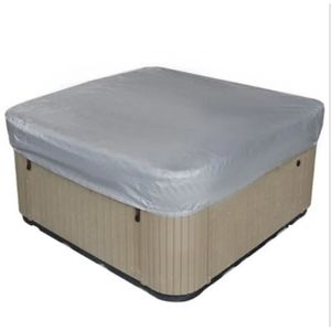 SPA COMPLET - KIT SPA Juste anti-poussière carrée pour bain à remous,protection anti-UV imperméable,extérieur,spa chaud,source - grey-231x231x30cm