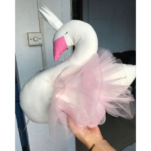 peluche cygne rose