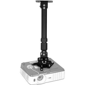 argent extensible support de vidéoprojecteur en aluminium support de montage mural avec hauteur réglable 20–40 cm rotatif à 360 ° support de vidéoprojecteur Support plafond pour projecteur 