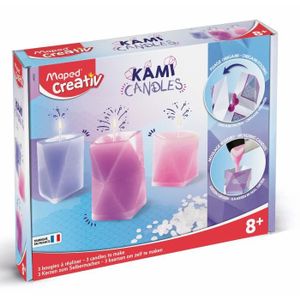 CRÉATION DE BOUGIE Bougies Origami à couler - MAPED Creativ - Kami Candles - Double activité - Mixte - Enfant - 8 ans