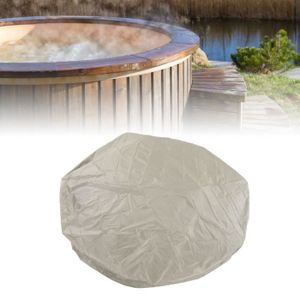 ACCESSOIRE DE STORE Minifinker - couverture de spaCouverture ronde de spa Housse de protection anti-poussière pour meubles jardin banne