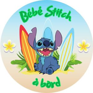 BÉBÉ À BORD  Sticker Bébé à Bord - Bébé Stitch