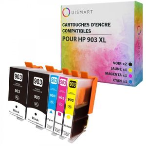 PACK CARTOUCHES Ouismart® 5 Cartouches Compatible HP 903 903XL HP 