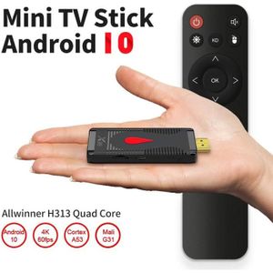 BOX MULTIMEDIA Android 10.0 mini TV Stick X96 s400 :2Go + 16Go,Al