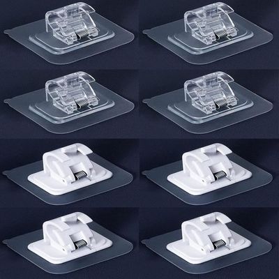 8 Supports Tringle à Rideaux Sans Perçage HIMOMO - Auto-adhésifs Pour Tringles <2.2cm
