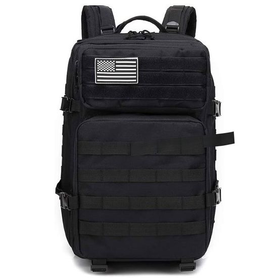 Sac à Dos 40L Wffeila Grand Volume Randonnée Trekking - Multifonction Homme Femme Noir