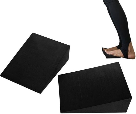 Grande cale de yoga en ousse de 33 c, planche inclinée, étireent du ollet, aéliore la force