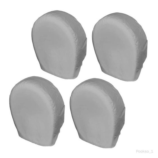 Gicov Lot de 4 housses de pneu de secours iperéables avec poignée
