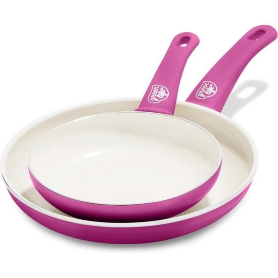Kiseely Lot de 3 poêles à frire antiadhésives de 20,3 cm + 25