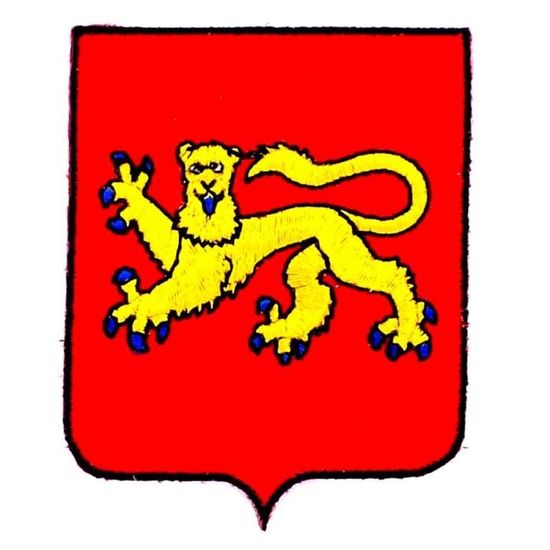 Écusson Brodé Duché D’Aquitaine – Patch Velcro & Support à Coudre, Qualité Militaire Made In France