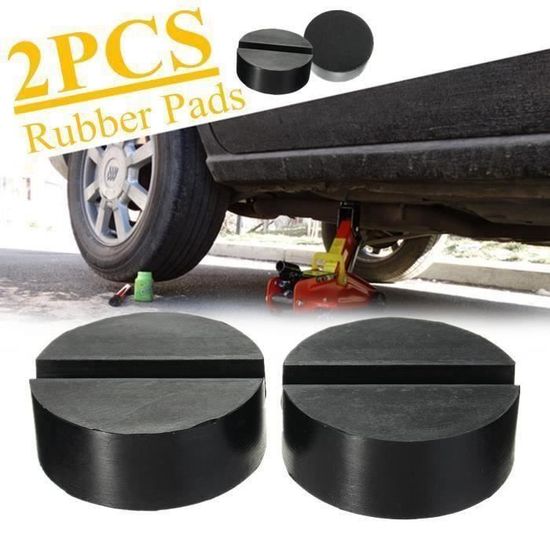 Patins En Caoutchouc Pour Cric - Support Antidérapant Universel, Diamètre 12,5 Cm, Capacité 4 Tonnes