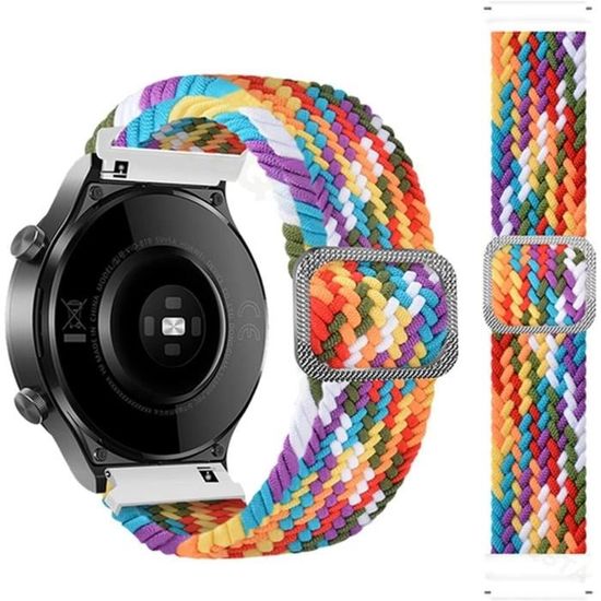 Bracelet De Montre Coros Pace 2 Nylon Wapex - Blanc - Sport