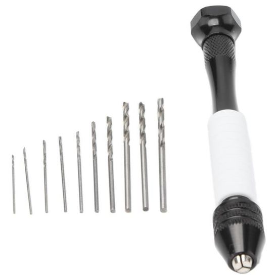Perceuse Manuelle Pour Bougies Et Plâtre - Kit Avec Forets Longs Et Courts, Outil DIY Métal