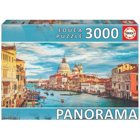 Puzzle 3000 pièces - EDUCA - Grand canal de Venise - Age 15 ans - Garantie 2 ans
