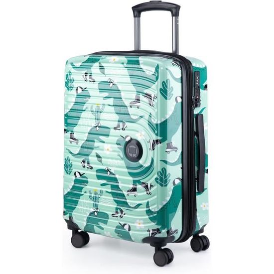 Valise Cabine Rigide Hauptstadtkoffer 55cm 42L – Noir, Extensible, 4 Roues