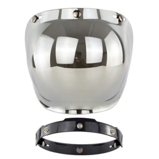 KWTN Moto Visière à Bulles BV03, Visière à Bulles Rabattable For